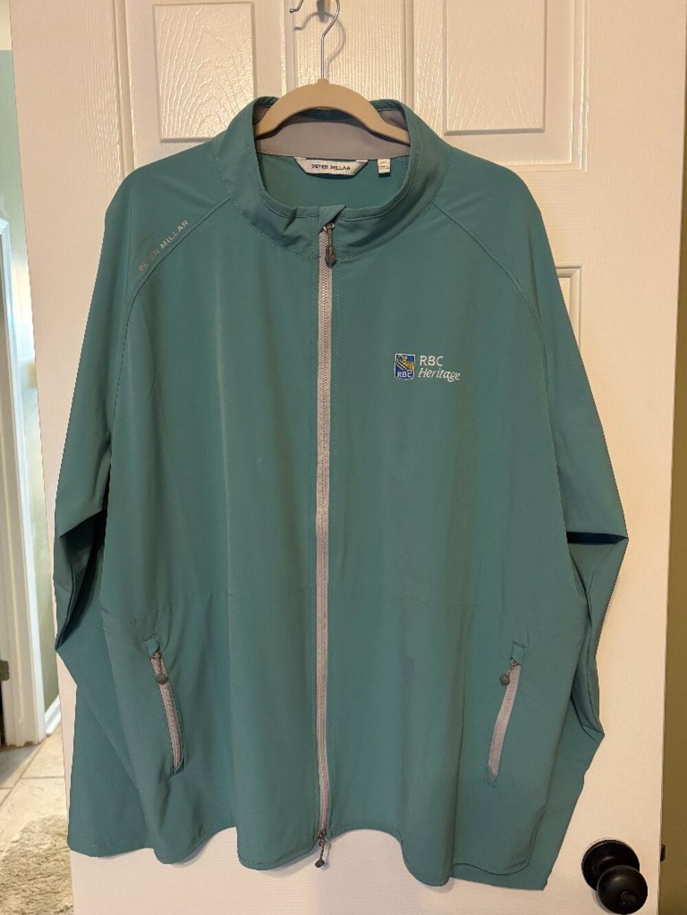 Peter Millar Men's 3XL Golf Jacket RBC Heritage Blue Green GolfCore Athleisure